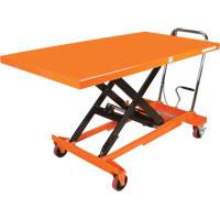 Hydraulic Scissor Lift Table, 63" L x 31-1/2" W, Steel, 1100 lbs. Capacity MP009 | WestPier