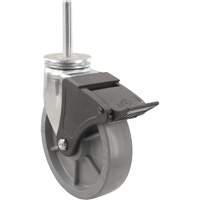Roulette Emaxx Envirothane, Pivotant avec frein, Diam&egrave;tre 4" (101,6 mm), Capacit&eacute; 1000 lb (453,6 kg) WestPier