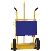 Welding Cylinder Torch Cart, Foam-Filled Wheels, 24" W x 19-1/2" L Base, 500 lbs. MP114 | WestPier