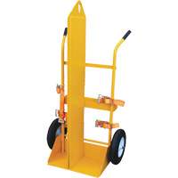 Welding Cylinder Torch Cart, Foam-Filled Wheels, 23-1/8" W x 22-13/16" L Base, 500 lbs. MP116 | WestPier