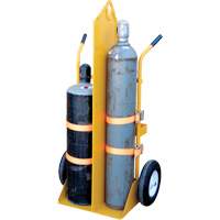 Welding Cylinder Torch Cart, Foam-Filled Wheels, 23-1/8" W x 22-13/16" L Base, 500 lbs. MP116 | WestPier