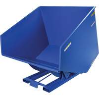 Self-Dumping Hopper, Steel, 4 cu.yd., Blue WestPier