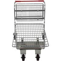 Nestable Wire Cart, Steel, 28-3/4" x 37-1/16" x 59-5/8", 275 lbs. Capacity WestPier
