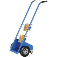 Magnetic Cylinder Hand Truck, Rubber Wheels, 12" W x 5" L Base, 350 lbs. MP137 | WestPier