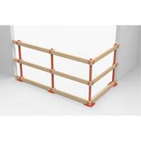 ProGuards Temporary Guard Rail Posts, 8" W x 39" H, Orange WestPier