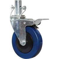 Mini roulette de 4" avec goupille verrouillable WestPier