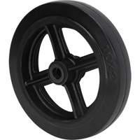 Mold-On Rubber Wheel, 10" (254 mm) Dia. x 2" (50.8 mm) W, 948 lbs. (430 kg) Capacity WestPier