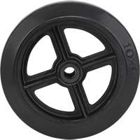 Mold-On Rubber Wheel, 10" (254 mm) Dia. x 2" (50.8 mm) W, 948 lbs. (430 kg) Capacity WestPier