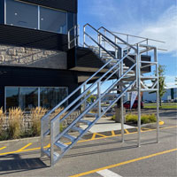 3-5 Step Telescopic Aluminum Smart Stairs WestPier