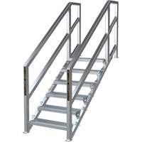 SmartStairs 6-10 Steps Modular Construction Stair System, 75" H WestPier