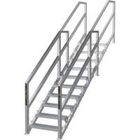 SmartStairs 6-10 Steps Modular Construction Stair System, 75" H WestPier
