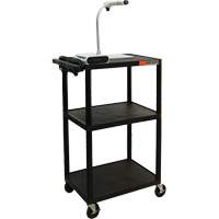 Chariot utilitaire &eacute;lectrique, 3 tiers, 24" x 42" x 18", Capacit&eacute; 300 lb WestPier