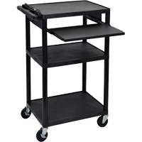 Chariot utilitaire &eacute;lectrique, 3 tiers, 24" x 42" x 18", Capacit&eacute; 300 lb WestPier