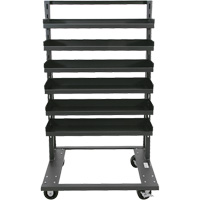 Single-Sided Heavy Duty A-Frame Cart with 6 Lipped Trays, 38" x 25" x 63", 2500 lbs. Capacity WestPier