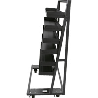 Single-Sided Heavy Duty A-Frame Cart with 6 Lipped Trays, 38" x 25" x 63", 2500 lbs. Capacity WestPier