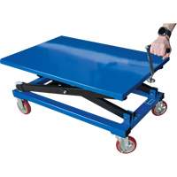 Manual Scissor Lift Table, 37-3/8" L x 23-5/8" W, Steel, 660 lbs. Capacity WestPier