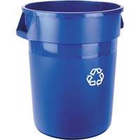 Contenant de collecte des d&eacute;chets recyclable Brute, Vrac, Plastique, 32 gal. US WestPier