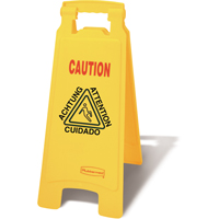 Wet Floor Safety Signs, Quadrilingual with Pictogram NB790 | WestPier
