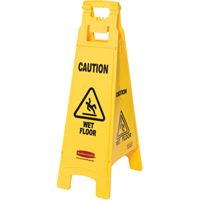 "Wet Floor" Safety Signs, English with Pictogram NC529 | WestPier