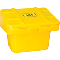 Salt Sand Container SOS™, With Hasp, 30" x 24" x 24", 5.5 cu. Ft., Yellow ND700 | WestPier