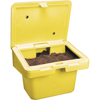 Salt Sand Container SOS™, With Hasp, 42" x 29" x 30", 11 cu. Ft., Yellow ND702 | WestPier