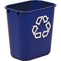 Recycling Container , Deskside, Plastic, 13-5/8 US Qt. NG274 | WestPier