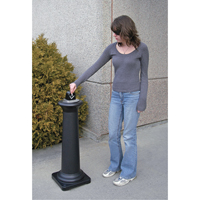 Groundskeeper Tuscan Cigarette Waste Collector, Free-Standing, Metal, 1 US gal. Capacity, 38-1/2" Height WestPier
