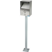 Smoking Receptacles, Wall-Mount, Stainless Steel, 3.3 Litres Capacity, 13-1/2" Height NI743 | WestPier