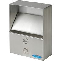 Smoking Receptacles, Wall-Mount, Stainless Steel, 1 Litres Capacity, 9" Height NI753 | WestPier