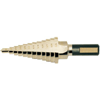 Super Premium Step Drill, 1/8" - 1/2" , 1/32" Increments, High Speed Steel WestPier