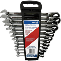 Long Pattern Reversible Wrench Set, Ratcheting Combination, 13 Pieces, Imperial WestPier