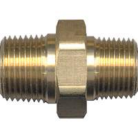 Hex Nipple, Brass, 3/4" x 1/2", NPT x NPT WestPier