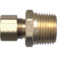 Raccord m&acirc;le de tuyau, 3/16" x 1/8" dia., Laiton WestPier