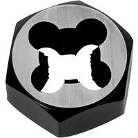 Hexagon Rethreading Bolt Die, 1" Dia., M6x1 Thread, Chromium Steel WestPier
