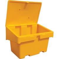 Contenants pour sel & sable SOS, Avec Moraillon, 48" x 33" x 34", 18,5 pi³, Jaune WestPier
