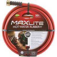 Hot Water Hose, Rubber, 5/8" dia. x 50' L WestPier