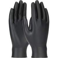 Grippaz Skins Ambidextrous Disposable Gloves, Large, Nitrile, 6-mil, Powder-Free, Black WestPier