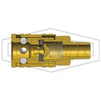 M-Series ARO Pneumatic Manual Coupler, 1/4" WestPier
