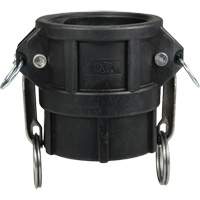 Coupleur &agrave; came et cannelure, Polypropyl&egrave;ne, Type D, 3", NPT femelle, 60 PSI WestPier