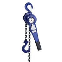 Lever Hoist, 3' Lift, 500 lbs. (0.25 tons) Capacity, Not Included Chain NJI182 | WestPier