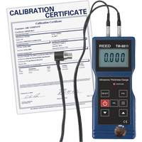 Thickness Gauge with ISO Certificate, Digital Display, Ultrasound, 0.05" to 7.9" (1.5 mm to 200 mm) Range NJW234 | WestPier