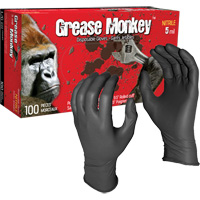 Grease Monkey&reg; Disposable Gloves, Large, Nitrile, 5-mil, Powder-Free, Black WestPier