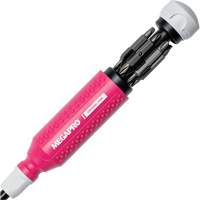 Original Pink 15-in-1 Multi-Bit Screwdriver, 8-37/50" L, Textured Handle WestPier