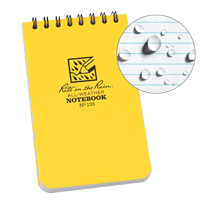 Carnet de notes de poche &agrave; spirale, Couverture souple, Jaune, 100 Pages, 3" , 5"  WestPier