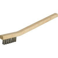 Small Cleaning Industrial-Duty Scratch Brush, Stainless Steel, 3 x 7 Wire Rows, 7-3/4" Long NT615 | WestPier