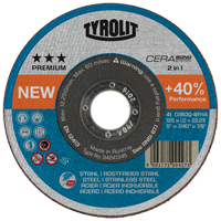 Cerabond Cutting Disc, 6" x 0.045", 7/8" Arbor, Type 1, Ceramic, 10200 RPM NV295 | WestPier