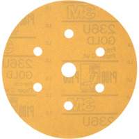 Hookit Dust-Free Sanding Disc, 6" Dia., P180 Grit, Aluminum Oxide, C-Weight WestPier
