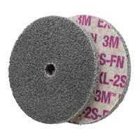 Scotch-Brite EXL Unitized Wheel, 6" x 1/4", 1/4" Arbor, Fine Grit, Aluminum Oxide/Ceramic/Zirconium WestPier