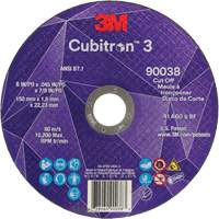 Meule &agrave; tronçonner Cubitron 3, 6" x 0,045", Type T27, C&eacute;ramique, 10 200 Tr/min WestPier