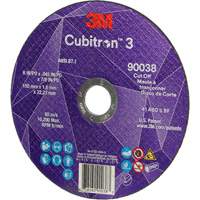 Meule &agrave; tronçonner Cubitron 3, 6" x 0,045", Type T27, C&eacute;ramique, 10 200 Tr/min WestPier